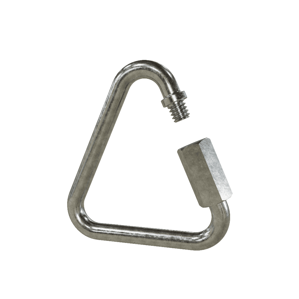 Mosquetão Tipo Delta 8mm Em Aço 500kgf Içamentos-amarrações