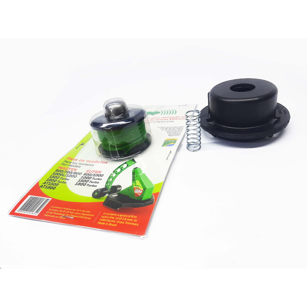 Kit carretel completo para Aparador de Grama Trapp Master 1000 1500 Turbo