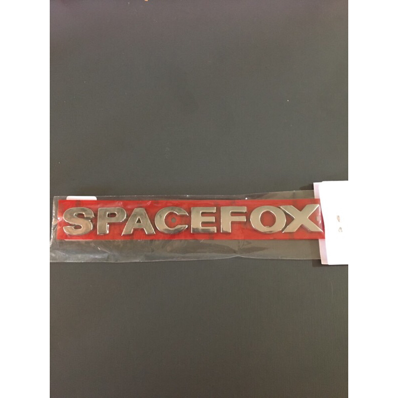 Emblema Letreiro Cromado Spacefox Vw Tampa Porta Mala