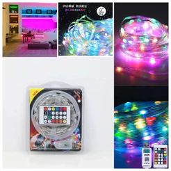 Cordão de Led RGB 5 / 10 / 20 / 30 Metros 100 LED Com Controle, Aprova D'Agua 6881 6880 7118 8272