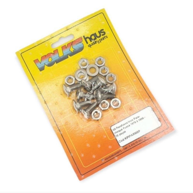 Kit de Parafusos Inox Para-choque Fusca 1978 a 1996 - 24pçs