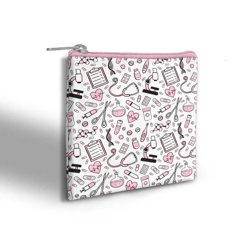 Porta Jaleco Instrumentos Rosa – Enfermagem e Medicina