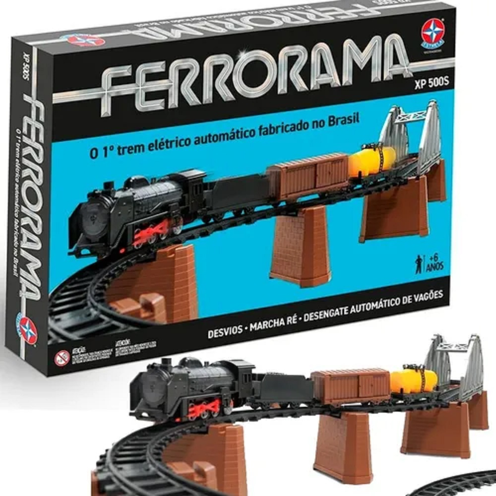 Brinquedo Ferrorama Xp 500 Maquinista E Locomotiva Estrela