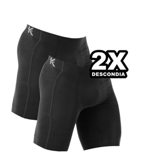 Kit 2 Bermudas Térmica Com Bolso Short Masculino Esportivo