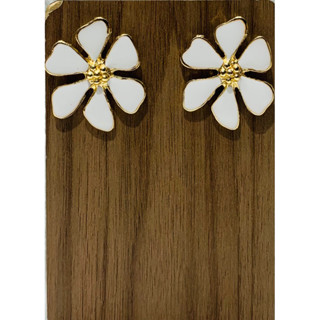 brincos esmaltados folheados dourado em Oferta na Shopee