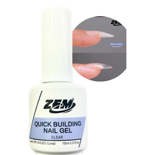 Gel ZEM Quick Building Alongamento Gel Nail Polish Tips Finger Extension Cola De Extensão De Unhas De Embeber Longa 15ML