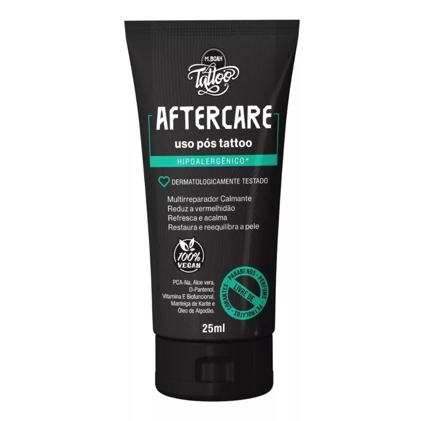 Aftercare Hidratante Mboah 25g - Pomada Cicatrizante Para Tatuagem Tattoo