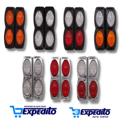 Par de Protetor de Porta Olho de Gato Luminoso Oval Universal Shekparts