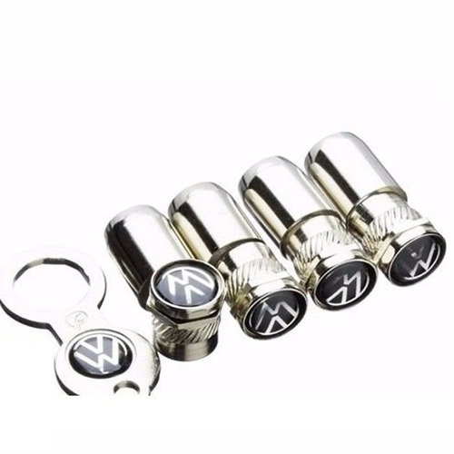 Kit Tampa Anti Furto Bico Pneu Válvula + chave Amarok Apollo Bora Fox Fusca Gol Jetta Kombi New Beetle Logus Nivus Parati Passat Pointer Polo  Santana T-cross Tiguan Up Virtus Voyage