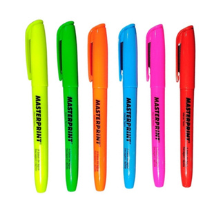 Caneta Marca Texto Neon - Masterprint | Grifa Texto Colorido em Oferta na Shopee