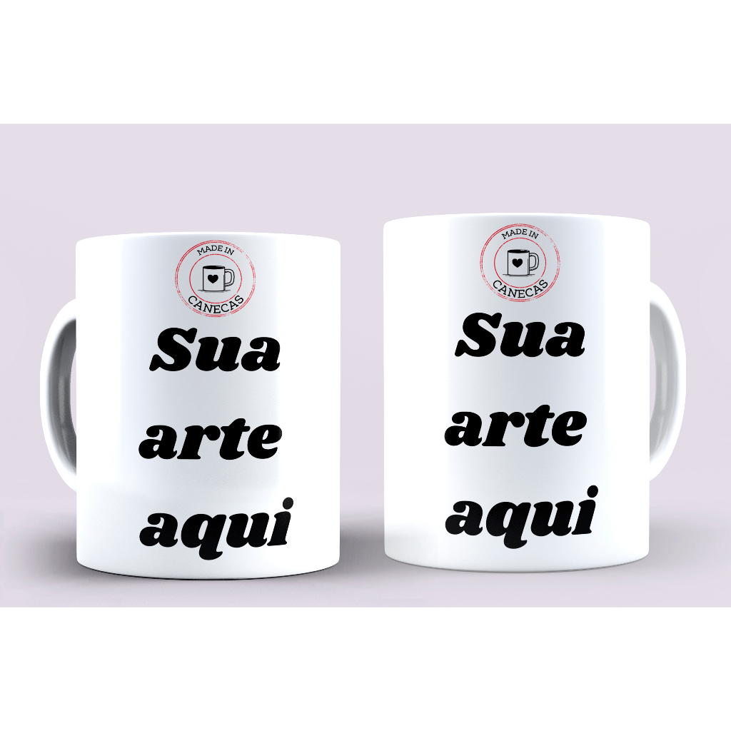 Caneca Porcelana Personalizada Sua Arte, foto ou logo - Caneca Premium AAA + Caixinha para Presente Personalizada!