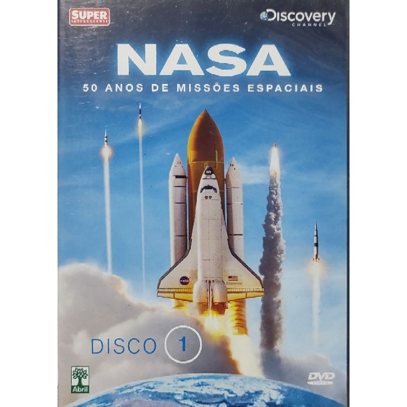 Dvd Nasa 50 anos de Missões Espaciais Super Interessante Otimo Estado