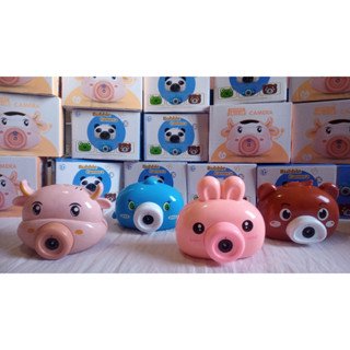Brinquedo Lançador Bolhas de Sabão Automático Animal Câmera Musical Infantil LED