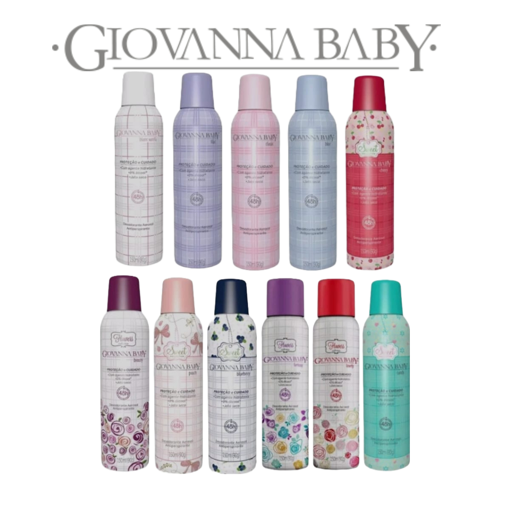 Desodorante Giovanna Baby 150ml fragrâncias em Oferta na Shopee