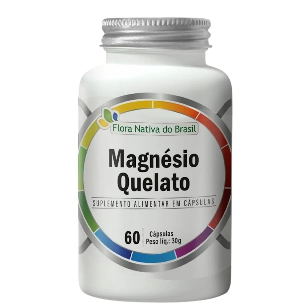 Magnésio Quelato 500mg 60 Cápsulas em Oferta na Shopee