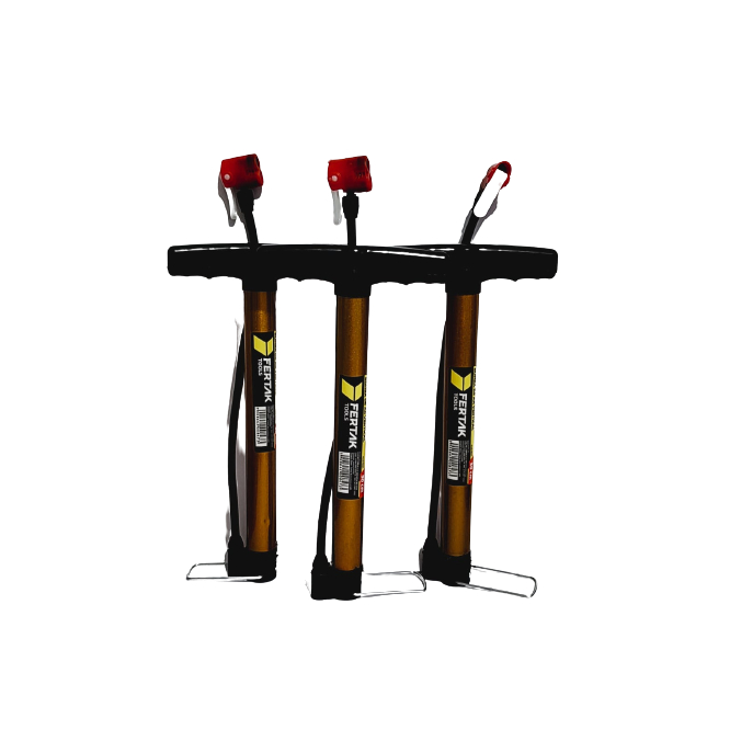 Kit De 3 Bombas De Ar 30 Cm Para Encher Pneu de Moto Carro Bike