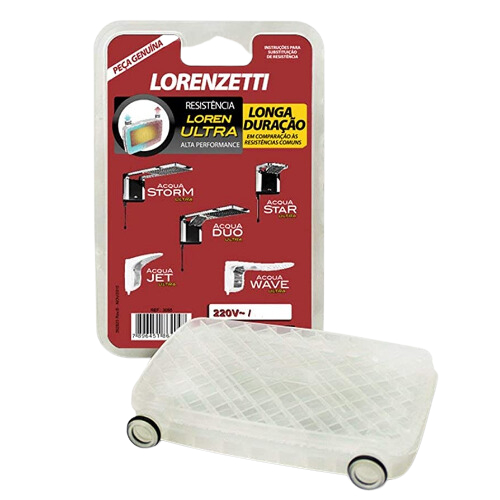 Resistência Lorenzetti Acqua Loren Ultra para chuveiros Acqua Duo Storm Star Original 110v ou 220v