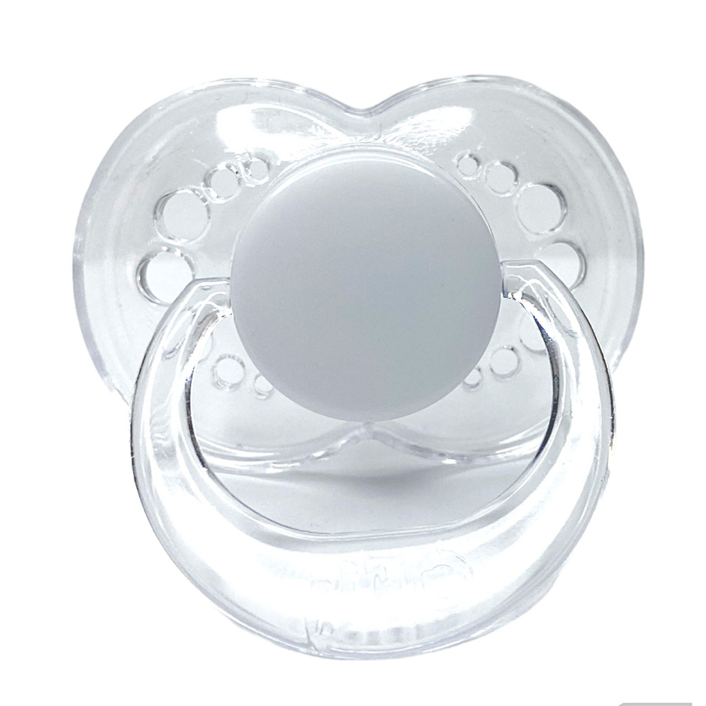 Chupeta Sem Bico Cristal Transparente (Unitário) - Chupeta Sem Bico Cristal para Bebê Reborn