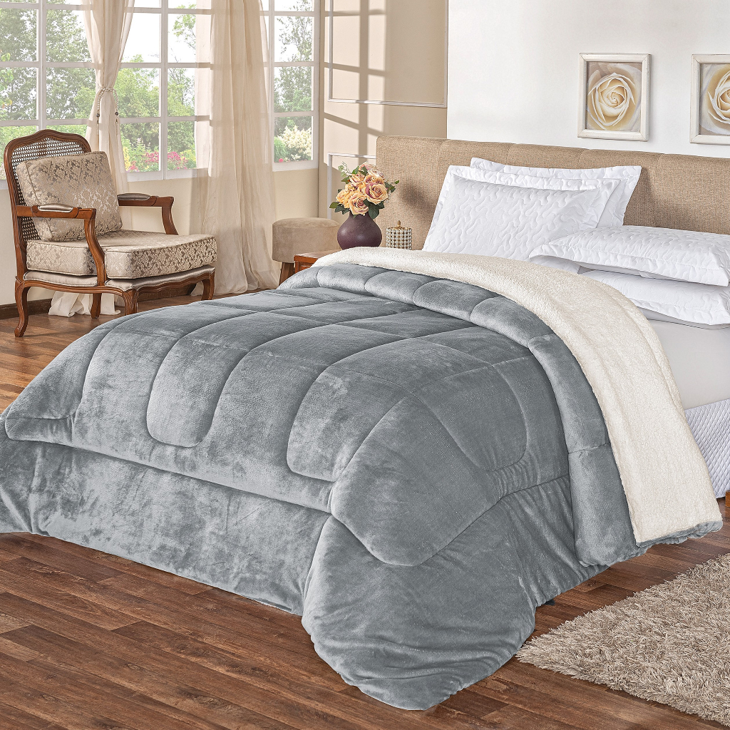 cobertor casal grosso Coberdrom super FOFÃO 240 x 220 cama normal varias cores