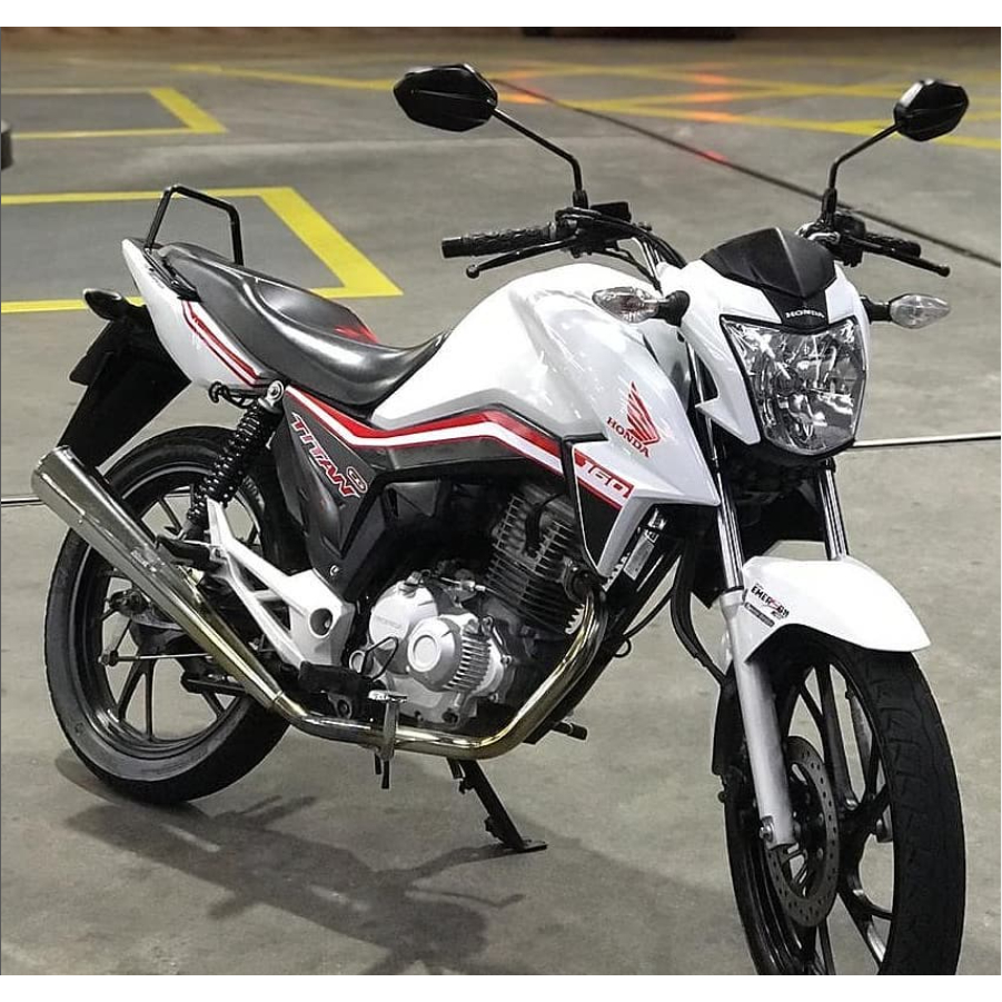 ALÇA ESPORTIVA TITAN 160 2016 A 2024 MODELO ESPECIAL SUPER ALTA PRETA TRAS ITU