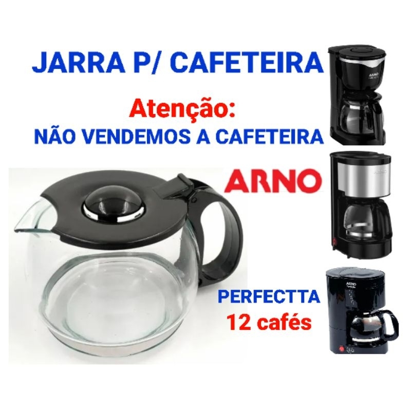 Jarra Compatível Cafeteira ARNO Perfectta - CM321DB1/CM3408B1 - 12 XÍCARAS - (Pequena)