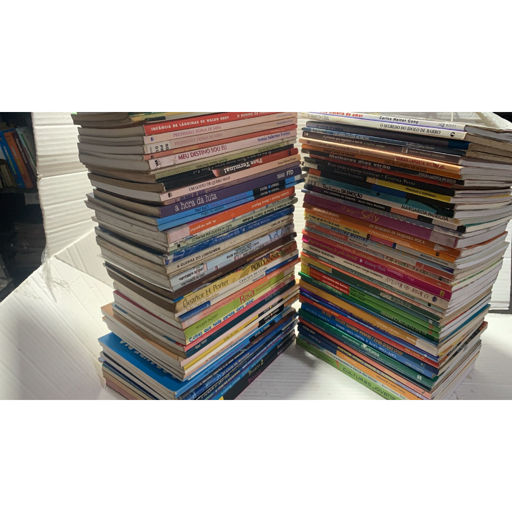 Lote Infanto - Livros Usados Em Bom Estado - Varios Livros e Autores Varios Autores - Lote de 100 Livros