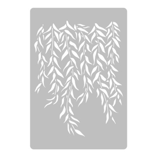 Stencil Ramo De Folhas - Molde Vazado Decoração Fácil R-4041 - Stencil Flex em Oferta na Shopee