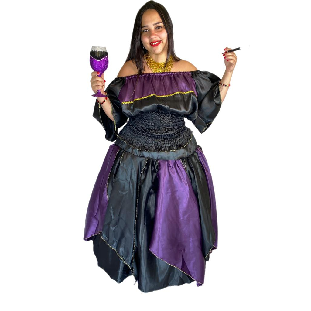 Roupa Conjunto Pombagira Mulambo Maria Padilha Dama da Noite Umbanda Candomblé
