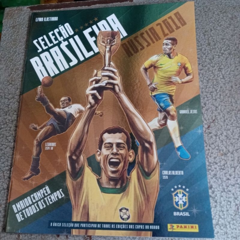ÁLBUM SELEÇÃO BRASILEIRA DE 2018 CAPA CARTAO VAZIO