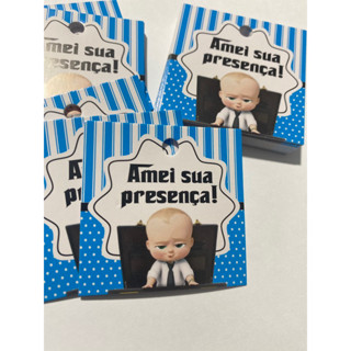 Tag Agradecimento Festa Poderoso Chefinho Pronta Entrega