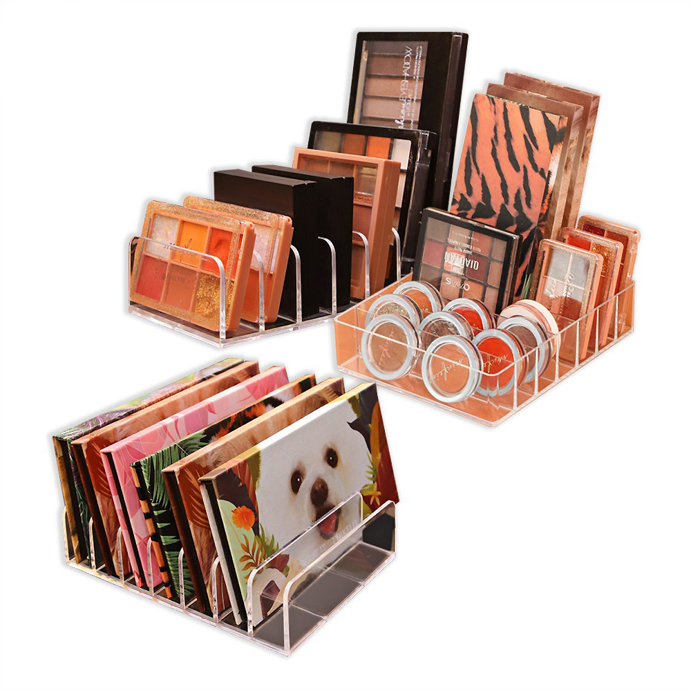 Organizador Cosméticos Maquiagem Modelo Diamante caixa de armazenamento transparente Acrilico porta paleta sombra blush batom pincel sombra