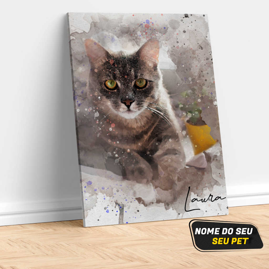 Quadro Decorativo Pet Personalizado Foto Do Seu Cachorro Gato · foto 2