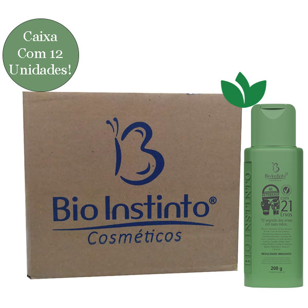 Caixa Com 12 Unidades Gel Massageador Detona Com 21 Ervas 200g Bio Instinto em Oferta na Shopee