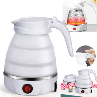 Chaleira Elétrica Retrátil Dobrável De Silicone 450ml Para Café Chá Leite Viagem