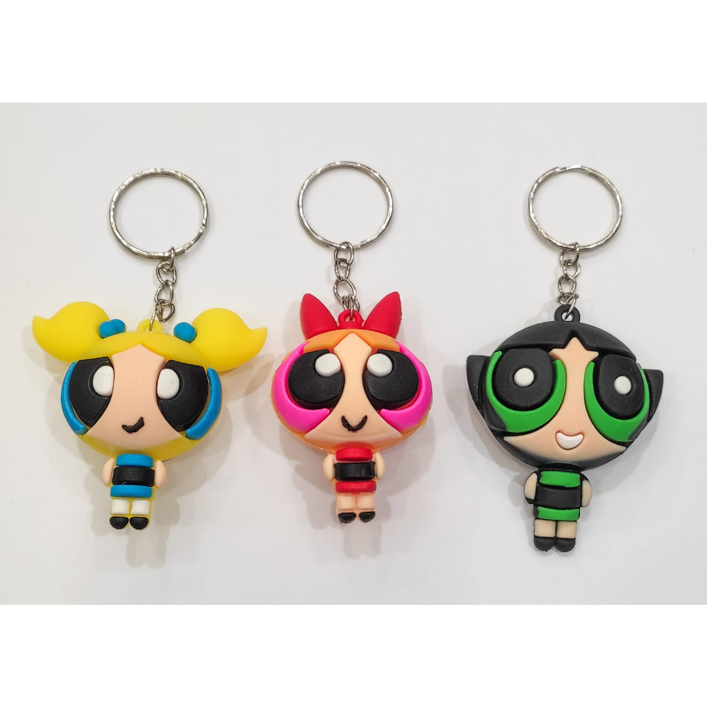 Chaveiro/Boneco Emborrachado As Meninas Super Poderosas. em Oferta na Shopee