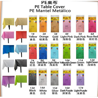 Toalha de Mesa Grande Plástico Para Decoração de Festas 274x137cm em Oferta na Shopee