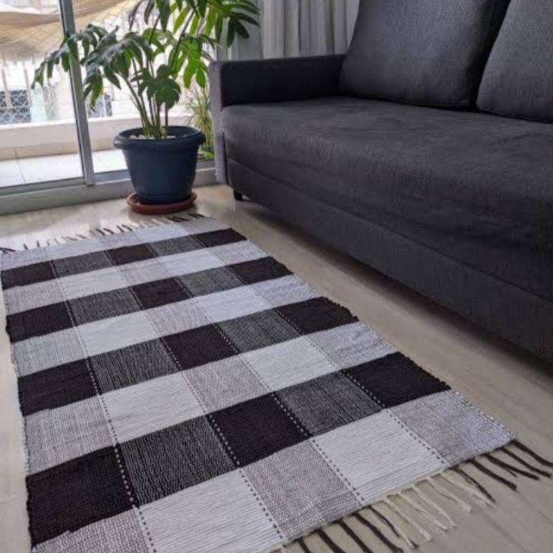 Tapete Beira Cama Xadrez, TAPETE PARA QUARTO , TAPETE PARA CORREDOR DA CASA, TAPETE PARA COZINHA , TAPETE PARA SALA PEQUENA.