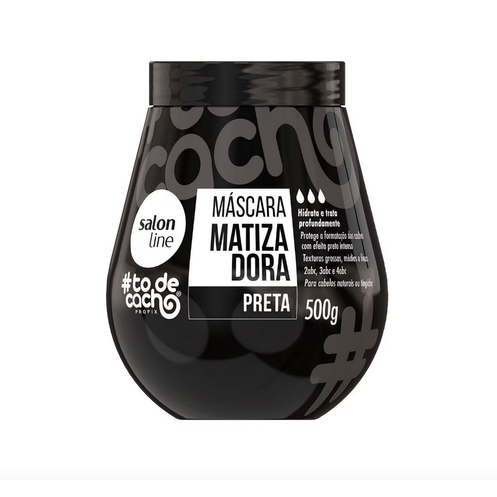 Mascara Matizadora Preta 500g Salon Line Argan + Karité