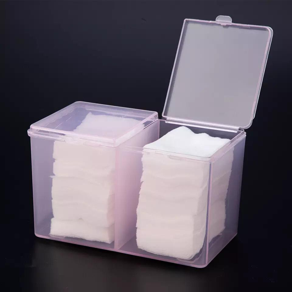 Porta Algodão Lenço Limpeza Cílios Com 2 Divisórias Unhas em Oferta na Shopee