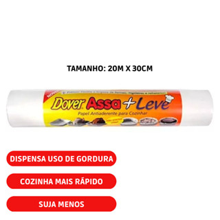 Papel Antiaderente Dover Assa + Leve 30cmx20m Massa Pão Etc.
