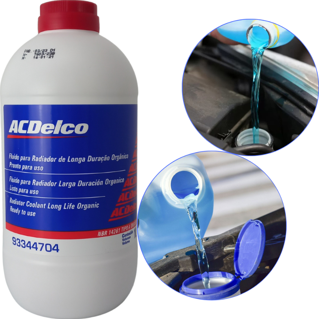 Aditivo Radiador Pronto Para Uso ACDelco GM 1 Litro Laranja - Spare Parts and Accessories for Vehicles