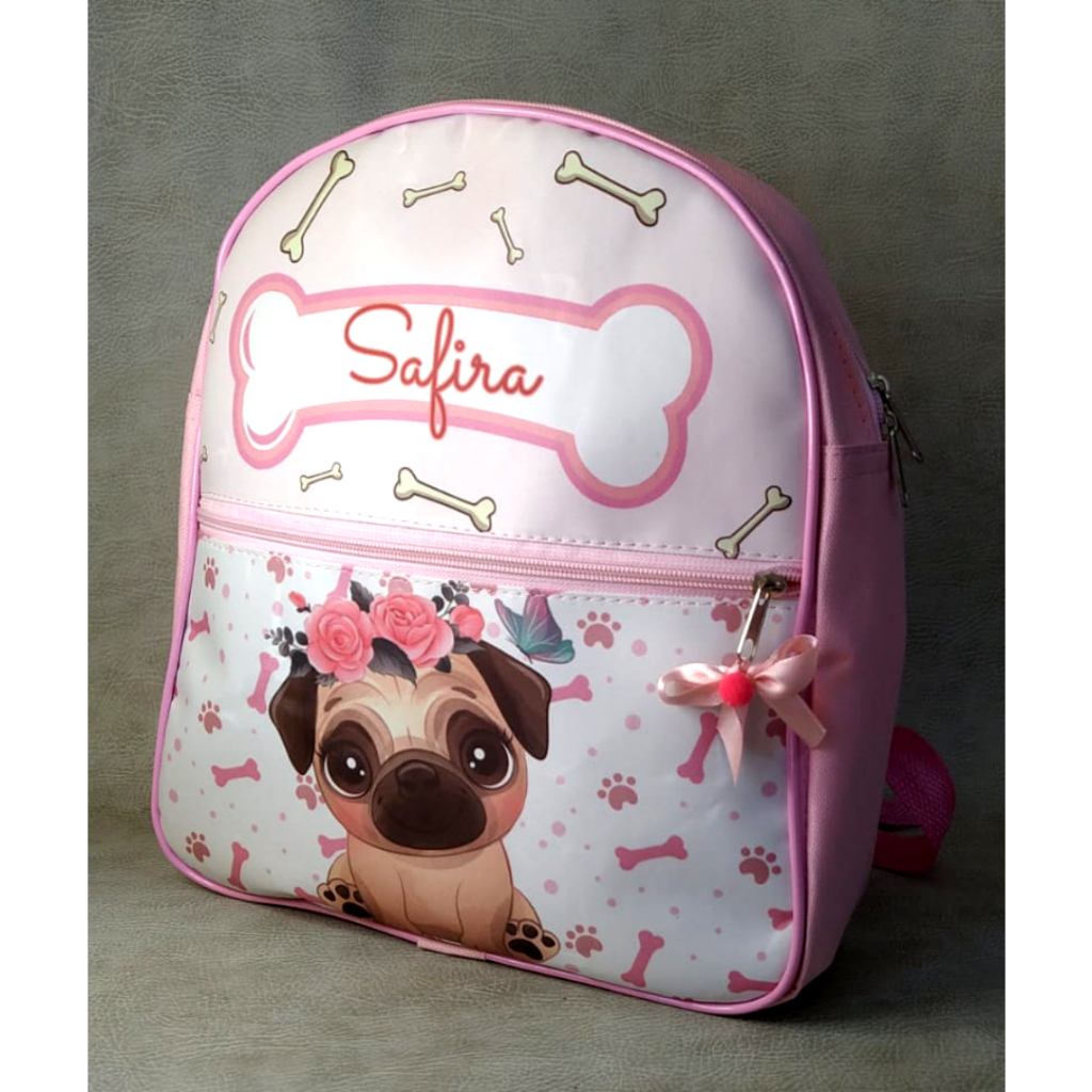 Mochila personalizada dog shitzu lhasa pet ou criança