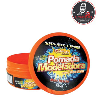 cera Modeladora 130g Mega Fixacao Com Queratina - Silver Line