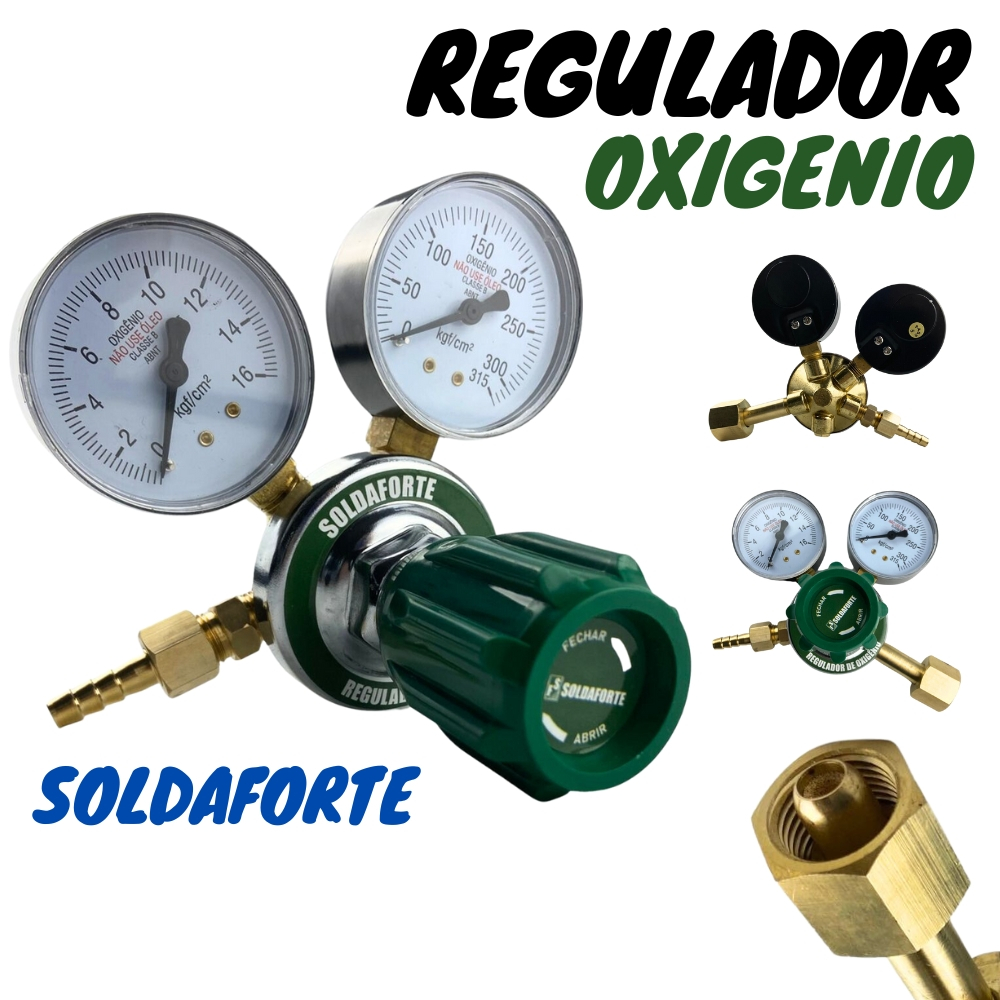 Regulador de Pressão Oxigênio - Soldaforte