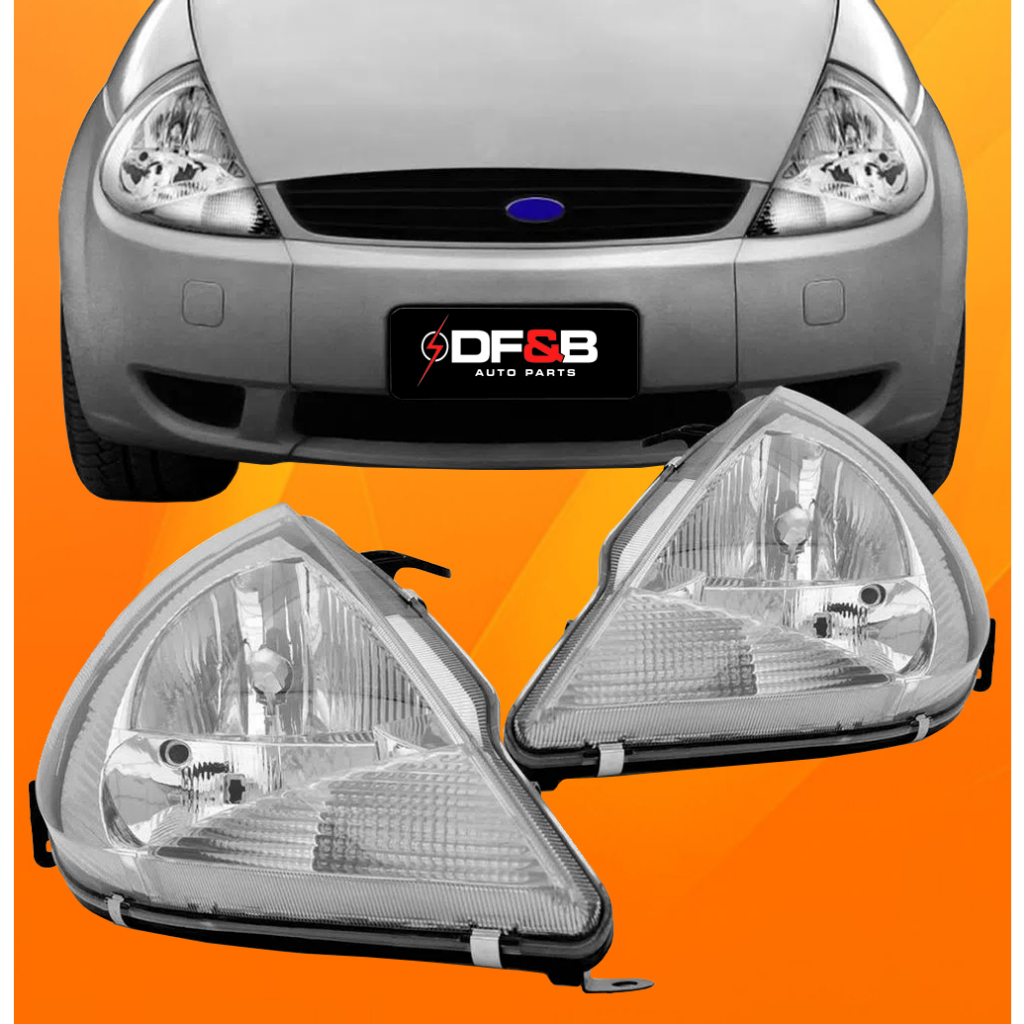 Farol Pisca Cristal Ford Ka 1997 A 2007