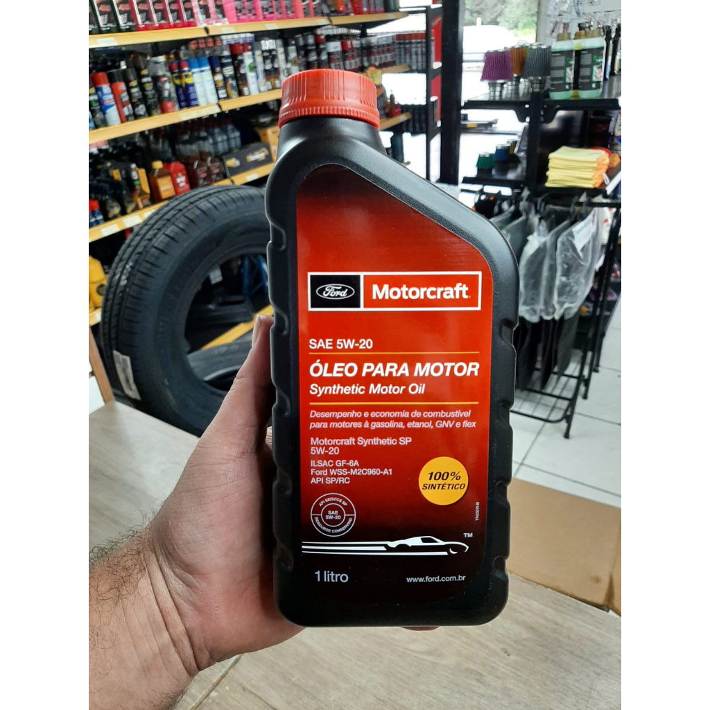 5W20 MOTORCRAFT SINTÉTICO Original Ford Para MOTORES COM CORREIA BANHADA A ÓLEO