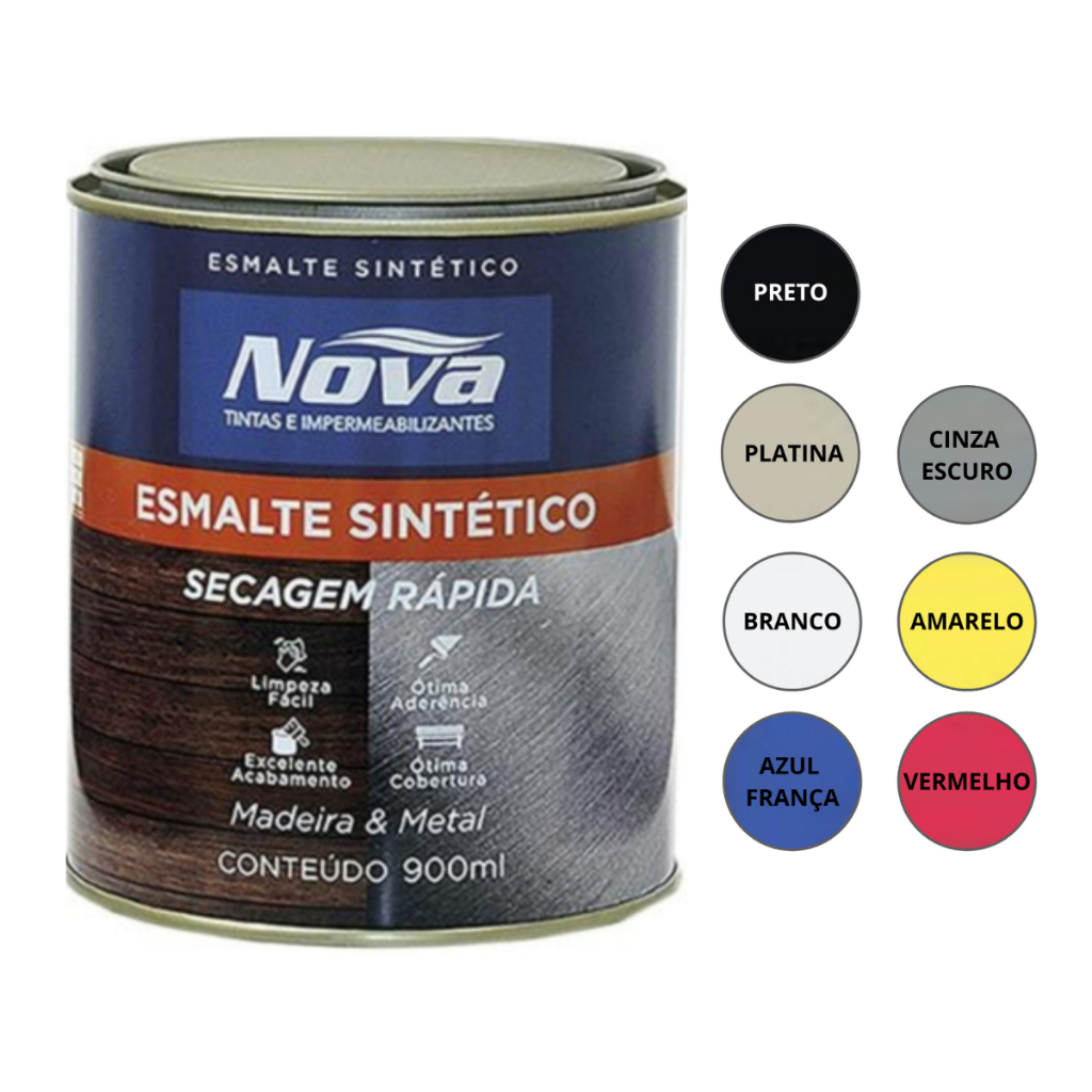 Tinta Esmalte Nova Tintas Madeiras E Metais 900ml