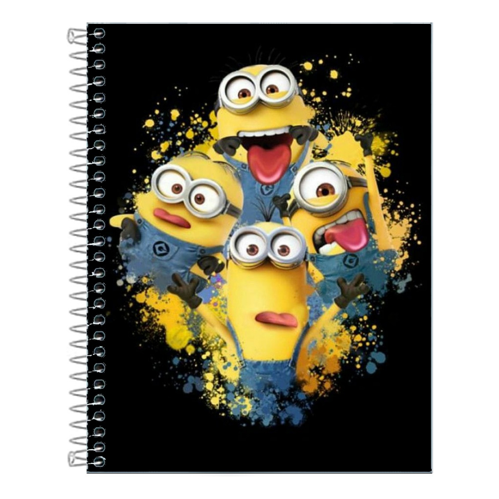 Caderno Minions Capa dura 1, 10  ou 20 Matérias em Oferta na Shopee