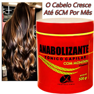 Creme de cabelo para cabelos danificados Anabolizante Crescer cabelo