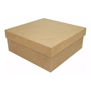 kit com 20 caixa 17x17x7 quadradas lisas em mdf cru decorativas presentes